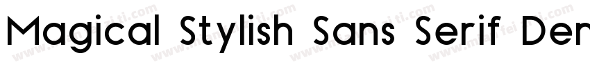 Magical Stylish Sans Serif Demo字体转换
